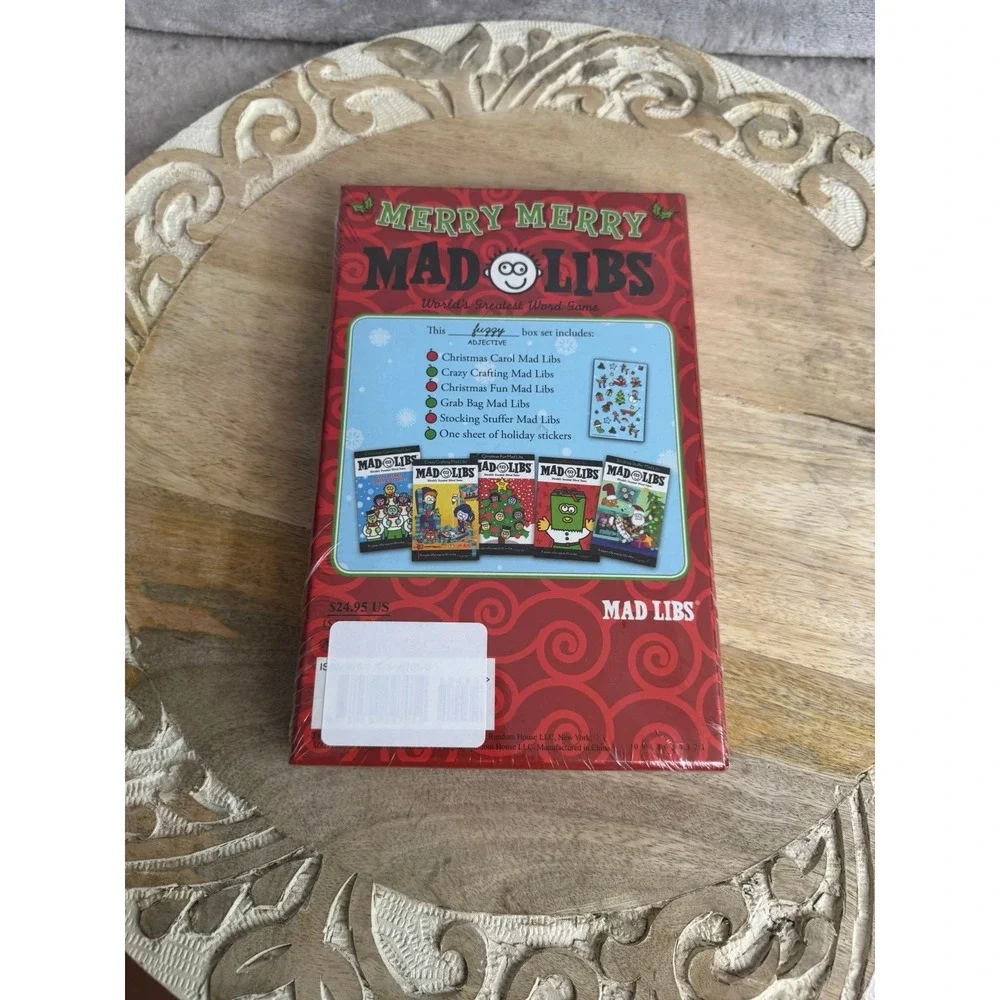 Merry Merry Mad Libs Ultimate Box Set Christmas Word Game Books‎ Stickers